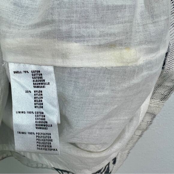 Antik Batik | Ida Mini Dress Cream Black Embroidered Tassels Boho Summer XS - Picture 13 of 15